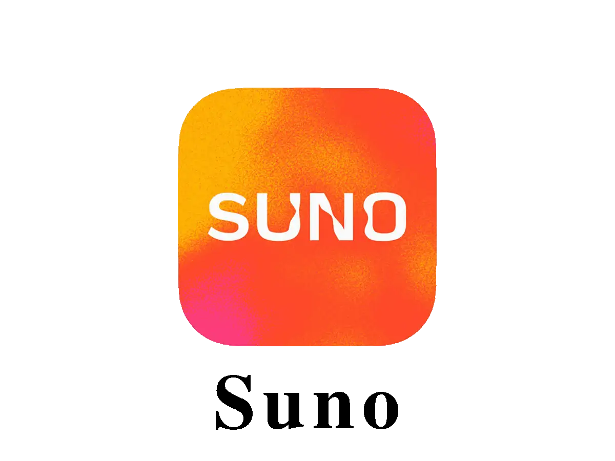 لوگوی رسمی Suno AI و خرید اکانت؛ ابزار تولید موسیقی با هوش مصنوعی.