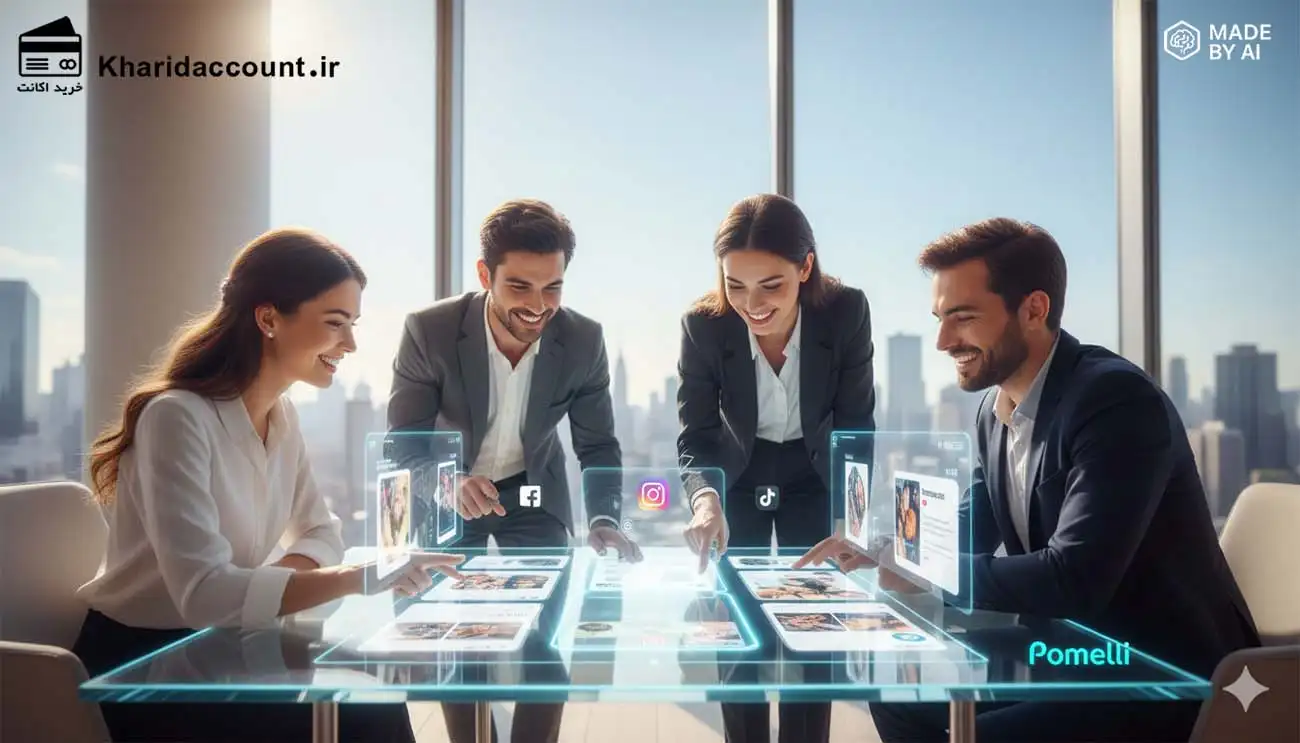 تیم مارکتینگ در حال کار با Pomelli برای اجرای AI مارکتینگ برای کسبوکارهای کوچک